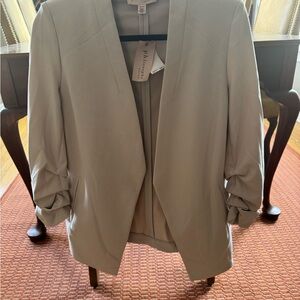 Philosophy Open-Front Blazer in Light Taupe